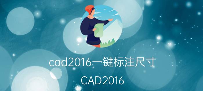 cad2016一键标注尺寸 CAD2016 一键标注尺寸实用技巧分享